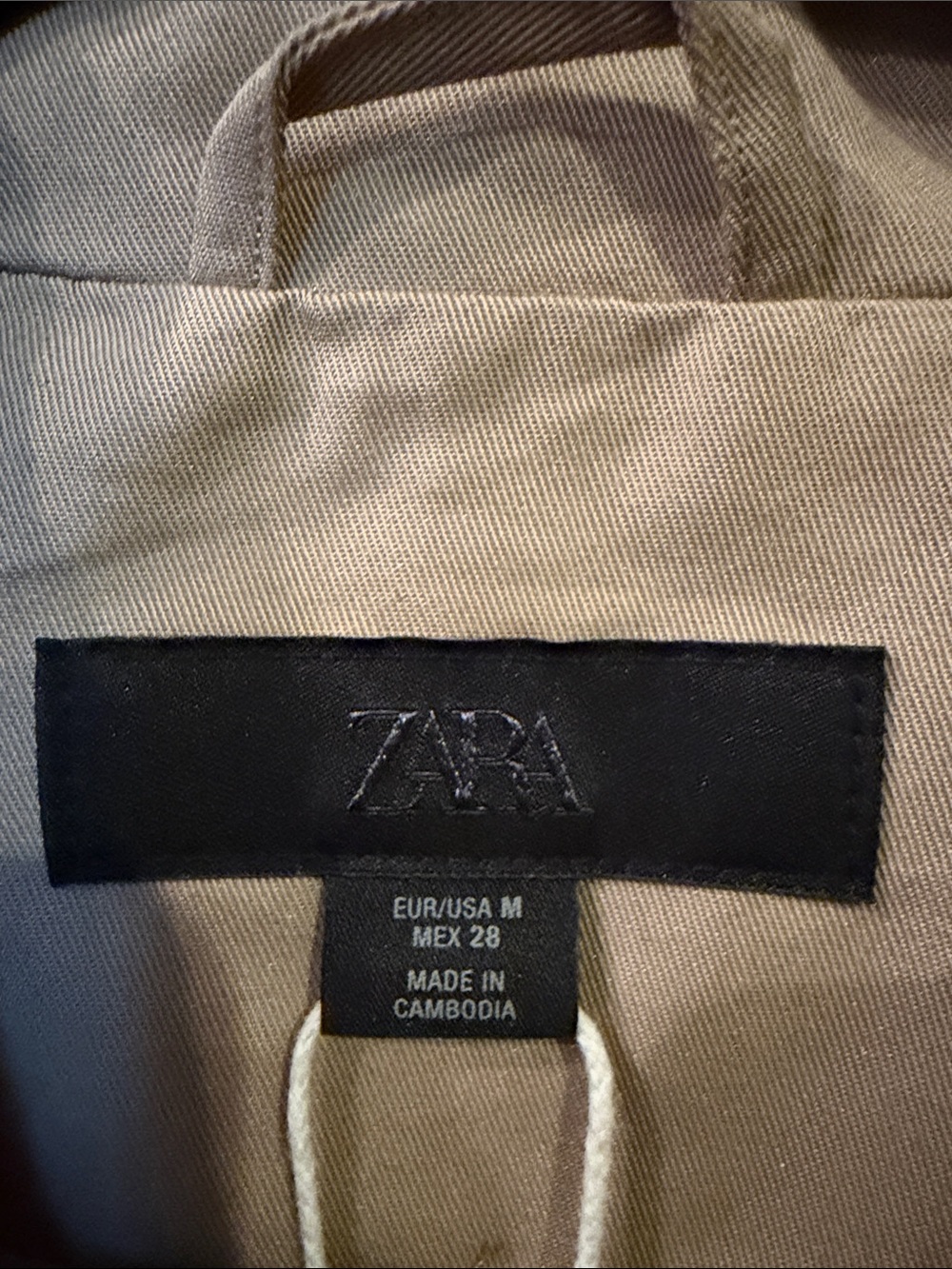 Zara Short Trench with Rolled Sleeves - Picture 8 of 11